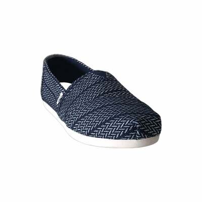 T Women&#39;s Navy Herringbone Woven Shoes