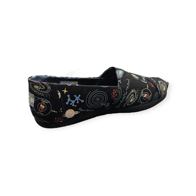 T Men’s Black Glow In The Dark Wonder Print Canvas Shoes