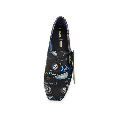 T Men’s Black Glow In The Dark Wonder Print Canvas Shoes