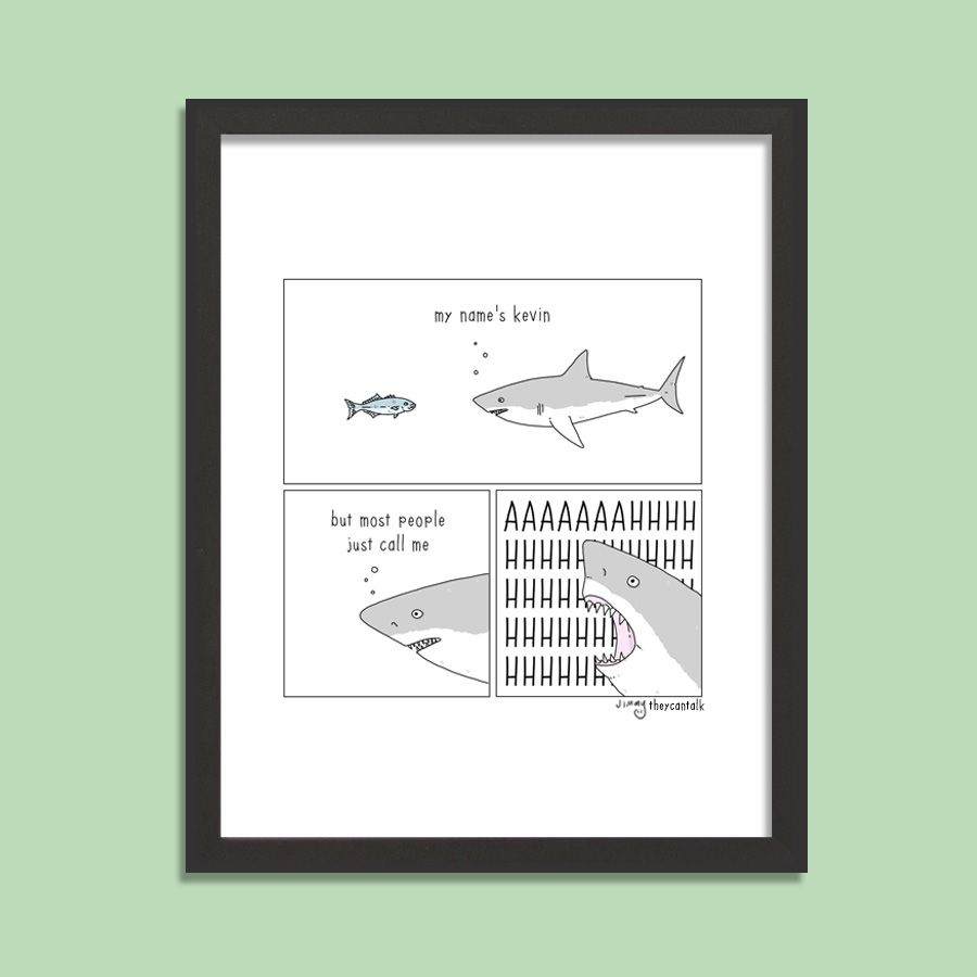Shark Kevin Signed Print