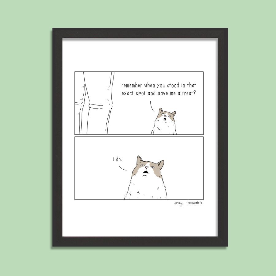 Cat Remember Signed Print