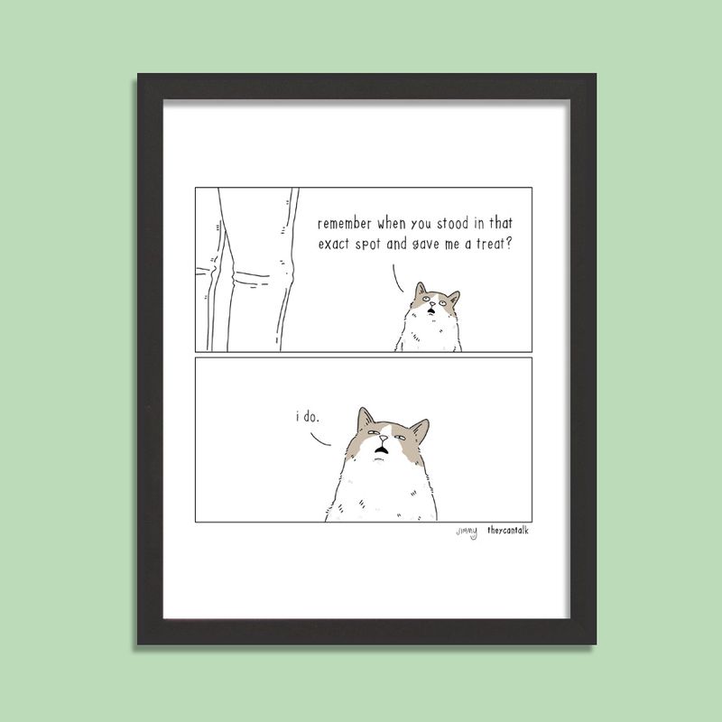 Cat Remember Signed Print