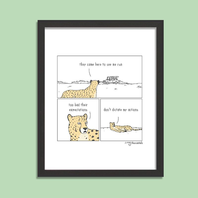 Cheetah Expectations Signed Print