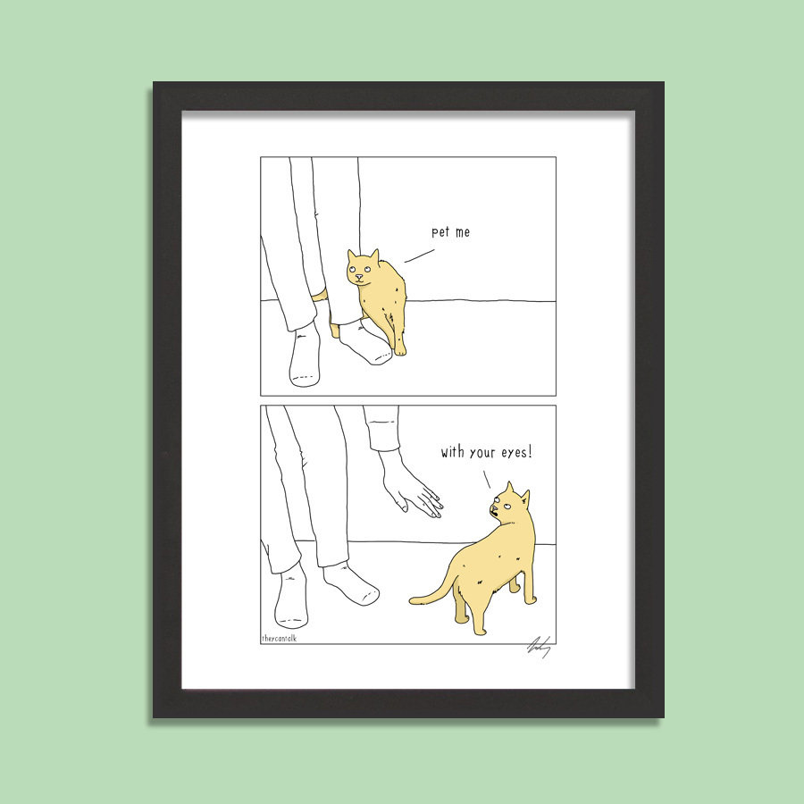 Pet Me Signed Print
