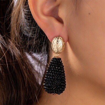 Day & Eve Full-on Beads Drop Down - 14K + black