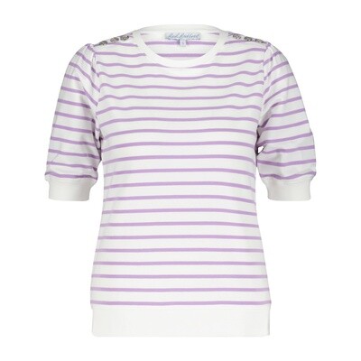 Red Button Terry stripe short sleeve Lilla