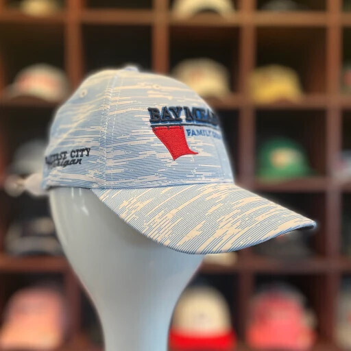 Ahead Men&#39;s Bay Meadows Streaks Hat, Color: Cyan/White