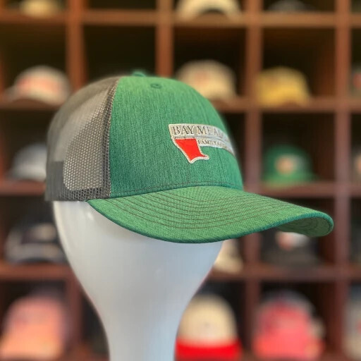 Ahead Men&#39;s Bay Meadows Mesh Snapback, Color: Green/Grey