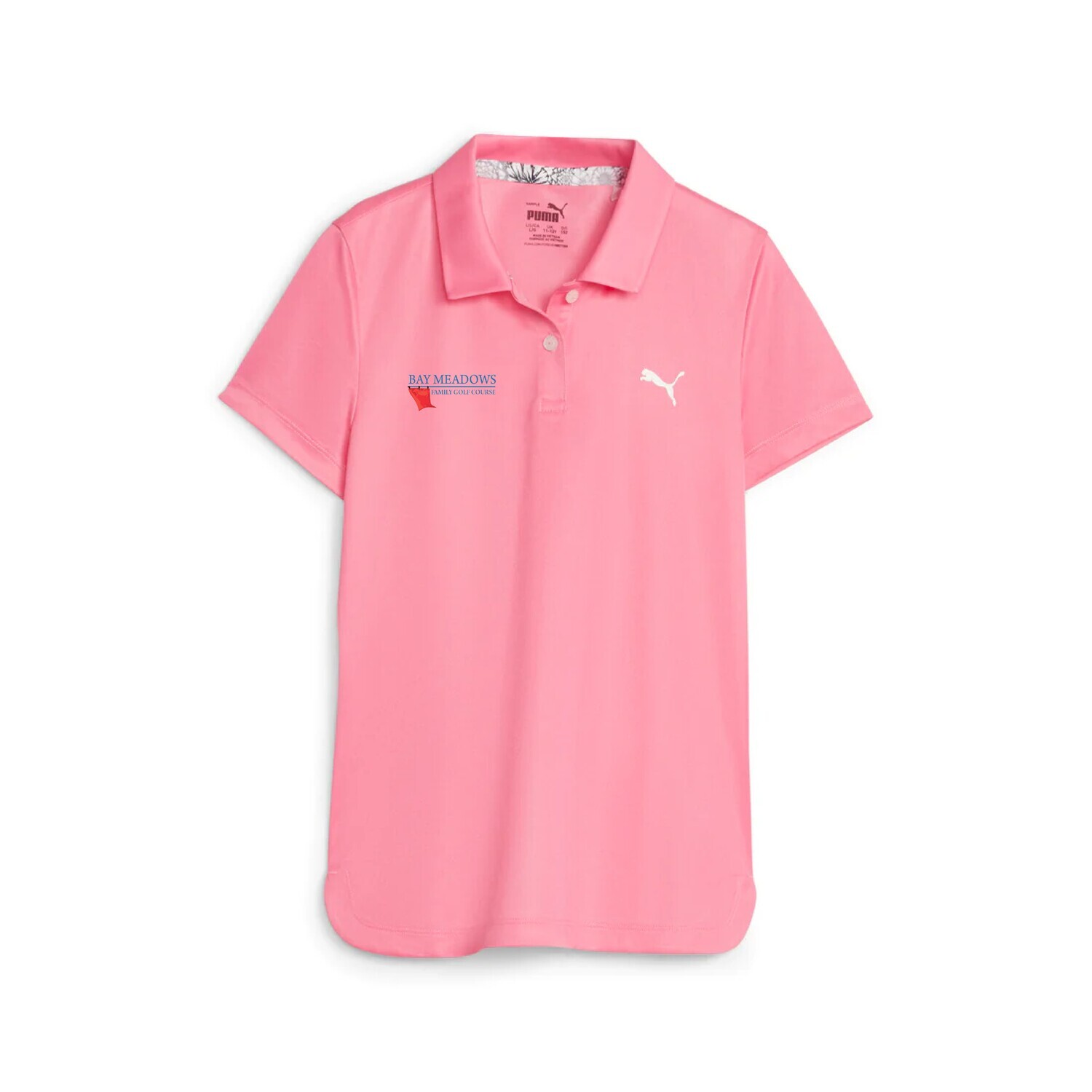 Puma Girls Essential Polo, Color: Pink, Size: XS