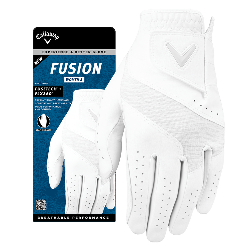 Callaway Women&#39;s Fusion Glove, Hand: Wear on Left, Size: S