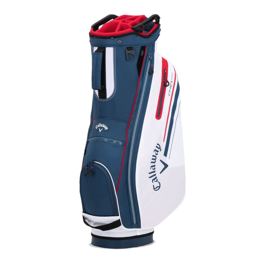 Callaway Chev 14 Cart Bag, Color: Navy/White/Red