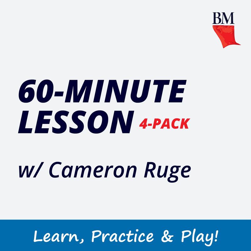 60m Lesson with Cameron Ruge (4pk) 60m Lesson with Cameron Ruge (4pk)