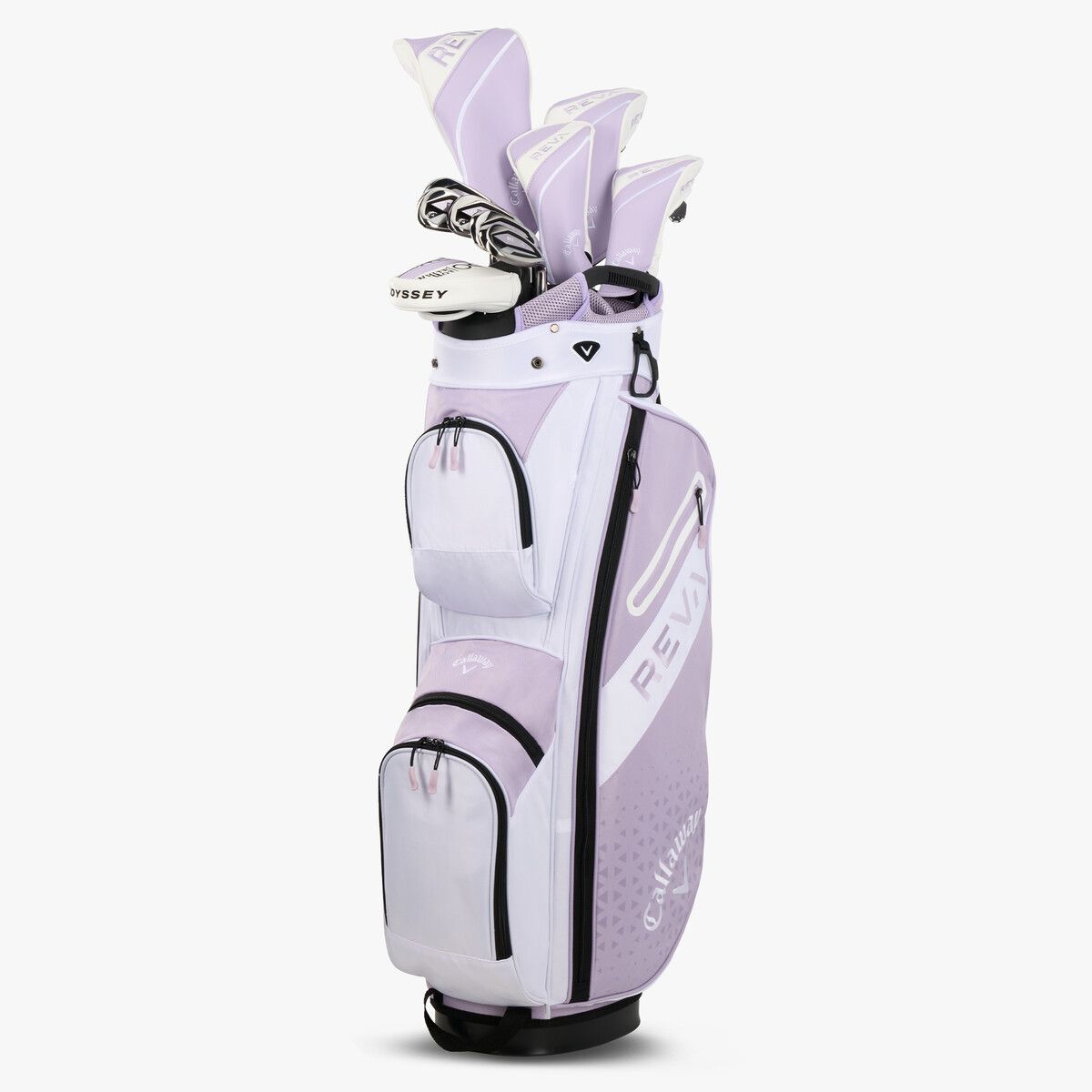 Callaway REVA 11-Piece Cart Bag Full-Set, Hand: RH, Color: Violet Mist