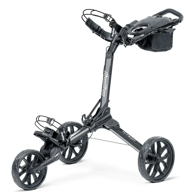 Bag Boy Nitron Auto-Open Push Cart, Color: Graphite/Charcoal