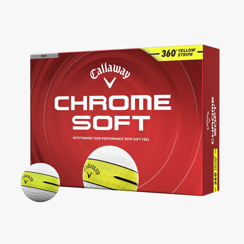 Callaway Chrome Soft 360 Yellow Stripe