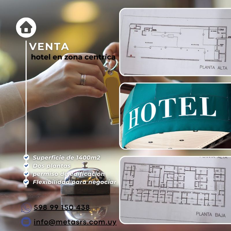 VENTA HOTEL ZONA CENTRICA