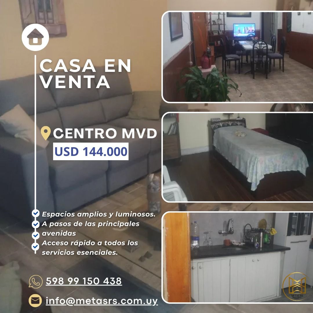 GRAN CASA EN EL CENTRO DE MONTEVIDEO