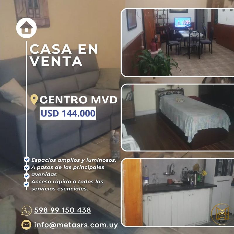 GRAN CASA EN EL CENTRO DE MONTEVIDEO