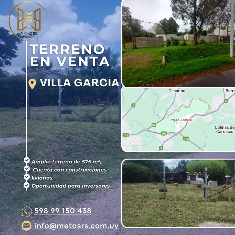 TERRENO CON MEJORAS EN VILLA GARCIA