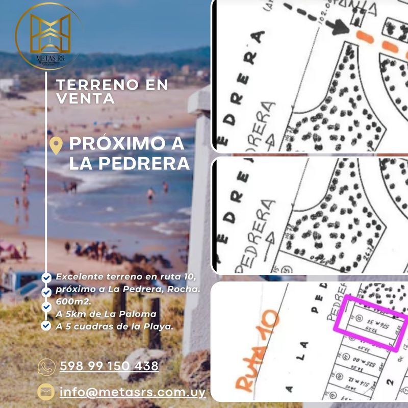 Terreno próximo a La Pedrera, Rocha.