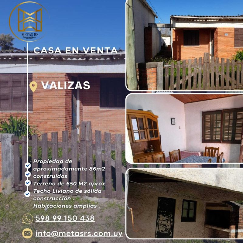 Casa a 3 cuadras del mar. Barra de Valizas