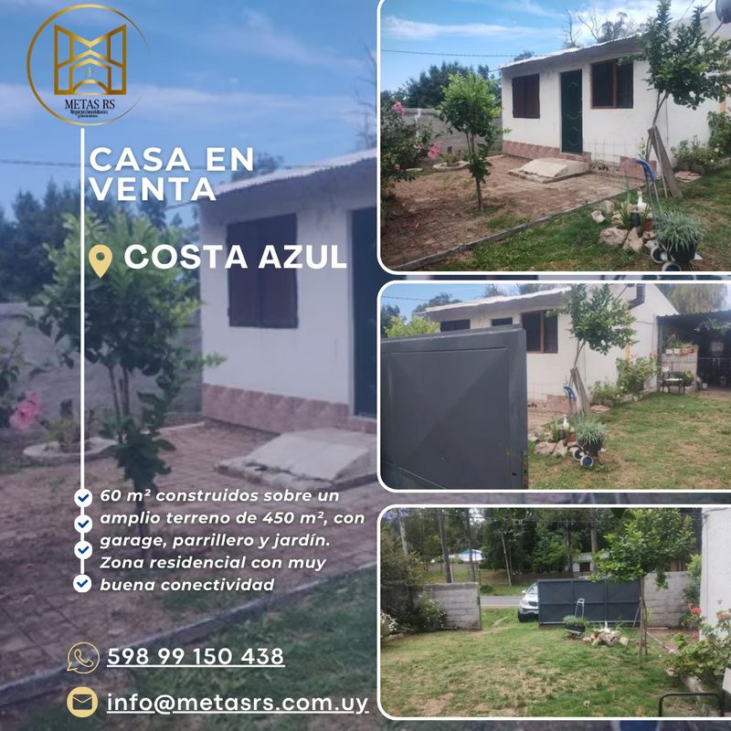 HERMOSA CASA EN COSTA AZUL DE CANELONES