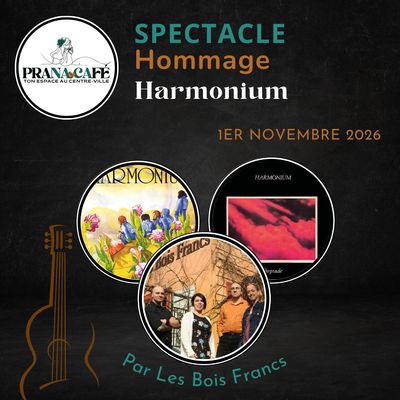 Spectacle: HOMMAGE À HARMONIUM, DIMANCHE 1ER NOVEMBRE 2026