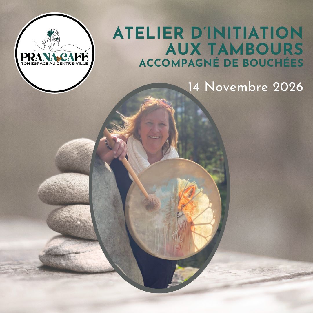 Atelier: INITIATION AUX TAMBOURS, SAMEDI le 14 NOVEMBRE 2026