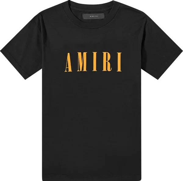 AMIRI CORE LOGO TEE BLACK/ORANGE