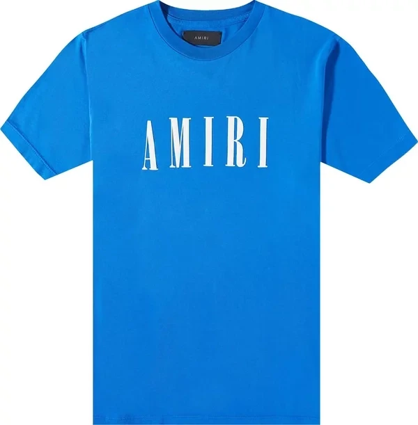 AMIRI CORE LOGO TEE BLUE/WHITE