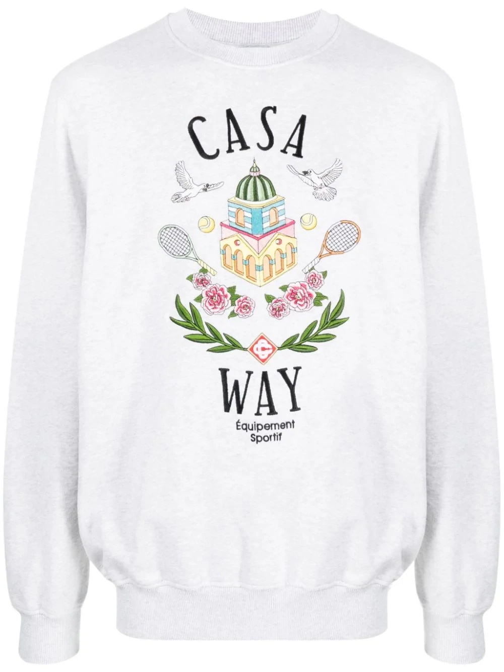 CASA BLANCA CASA WAY EMBROIDERED SWEATSHIRT