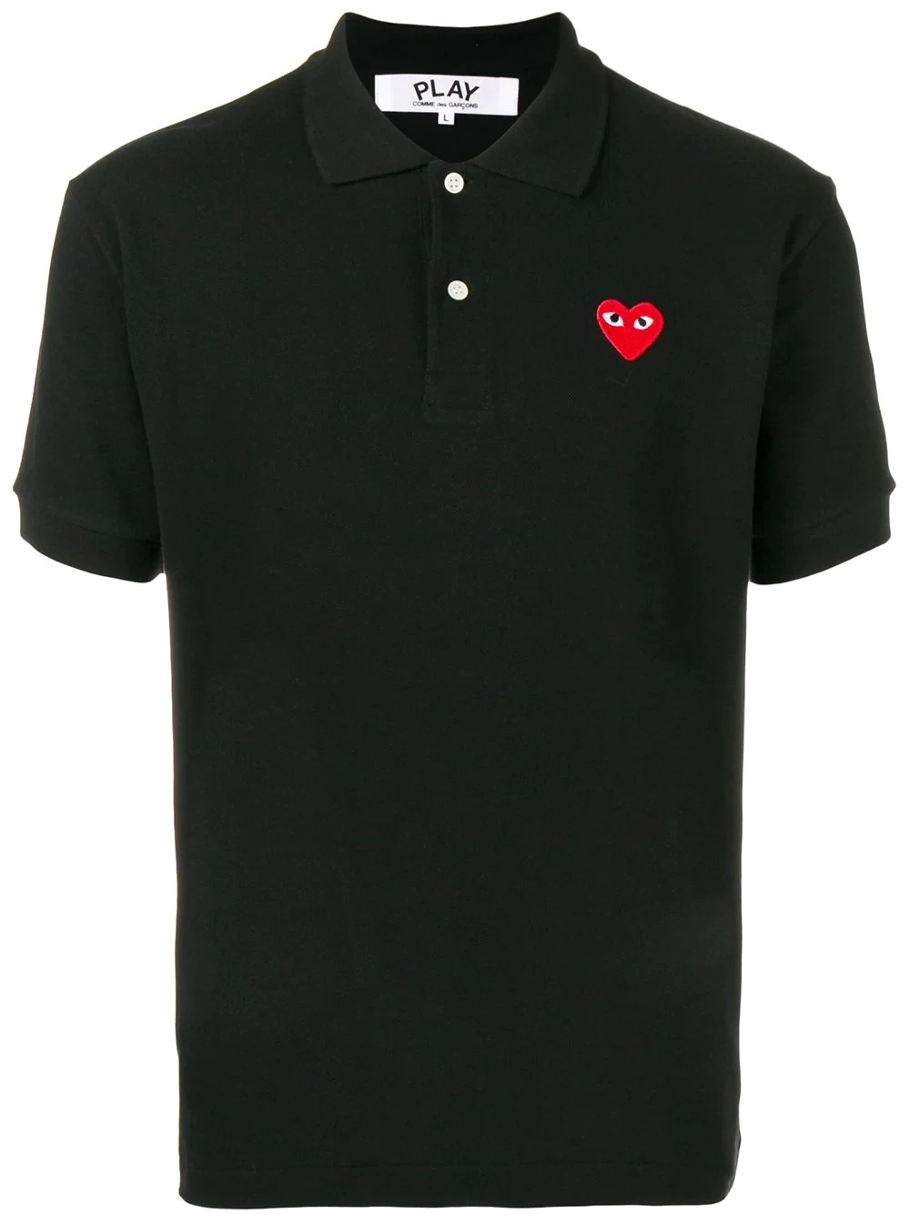 CDG PLAY BLACK HEART POLO