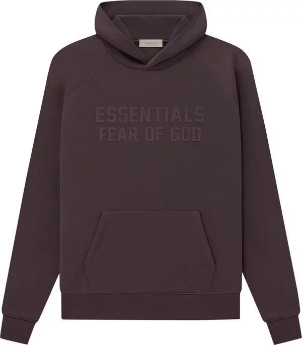 ESSENTIALS HOODIE PLUM