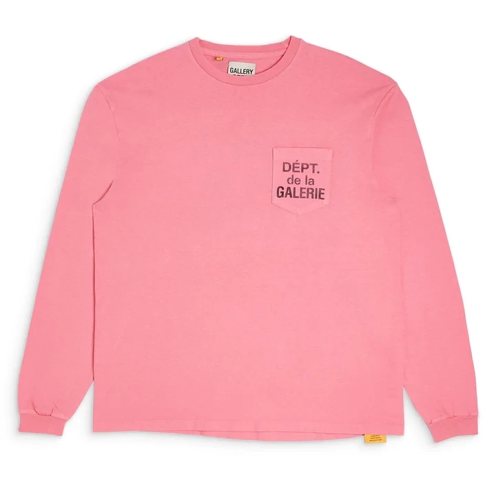 GALLERY DEPT DE LA GALERIE L/S POCKET TEE SALMON