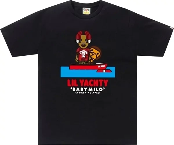 LIL YACHTY BABY MILO BOAT TEE BLACK