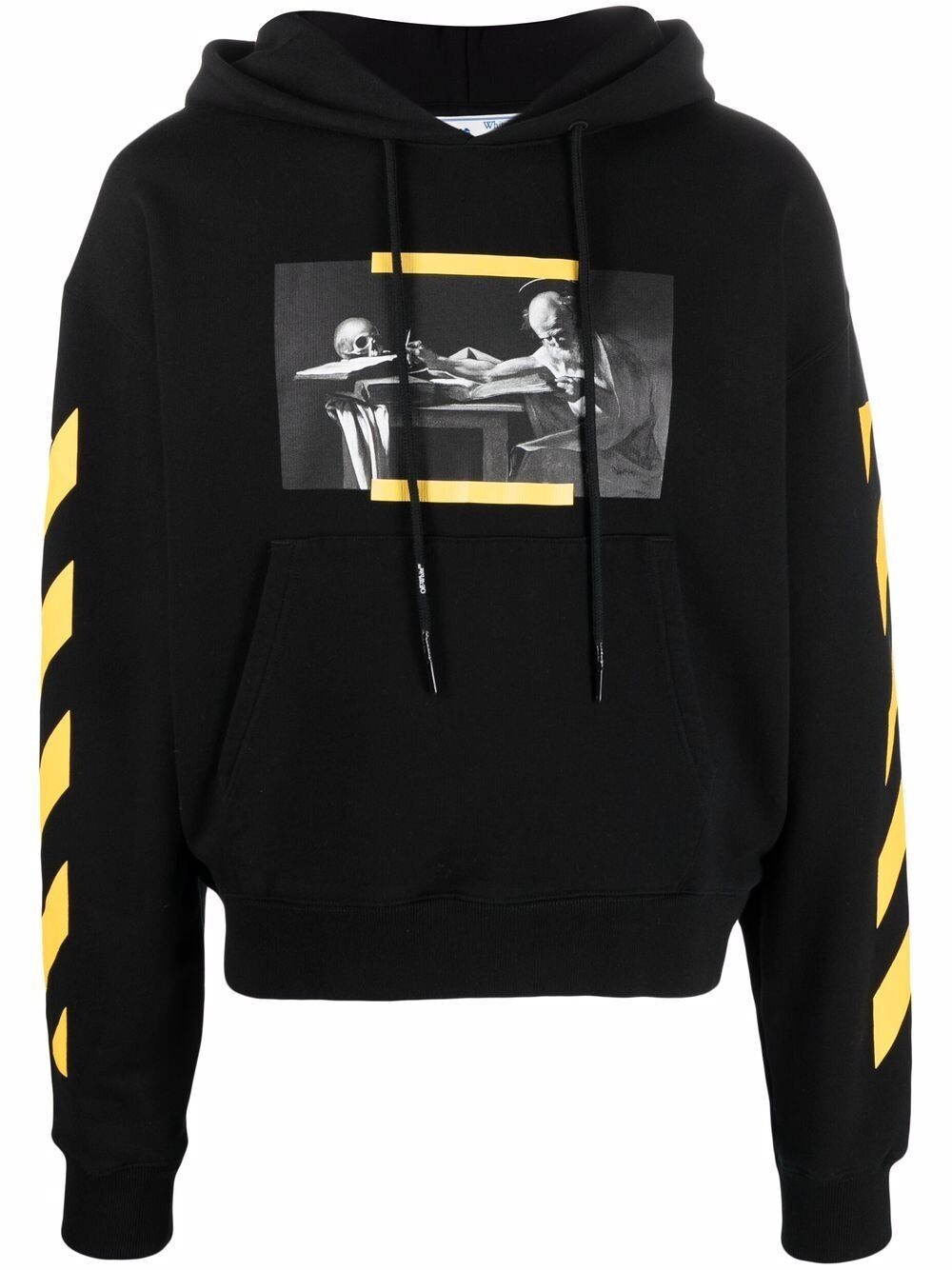 OFF-WHITE CARVAGGIO PAINTING DRAWSTRING HOODIE