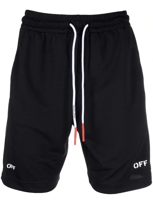 OFF-WHITE ATHLETIC OFF STRAP BASKETBALL SHORTS