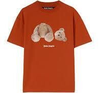PALM ANGELS CLASSIC BEAR TEE BRICK RED BROWN