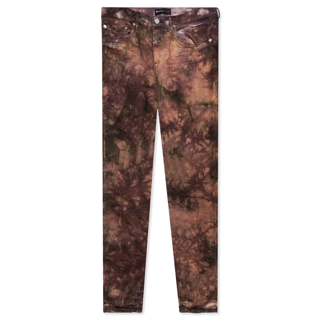 PURPLE BRAND RUSTED MULTI COLOR WHITE JEANS
