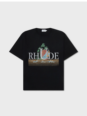 RHUDE BLACK TROPICS TEE