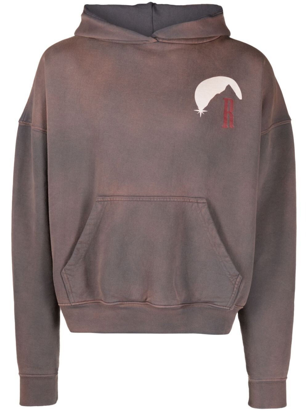 RHUDE MOONLIGHT STAMP VINTAGE HOODIE