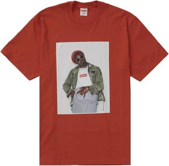 SUPREME ANDRE 3000 TOMATO TEE