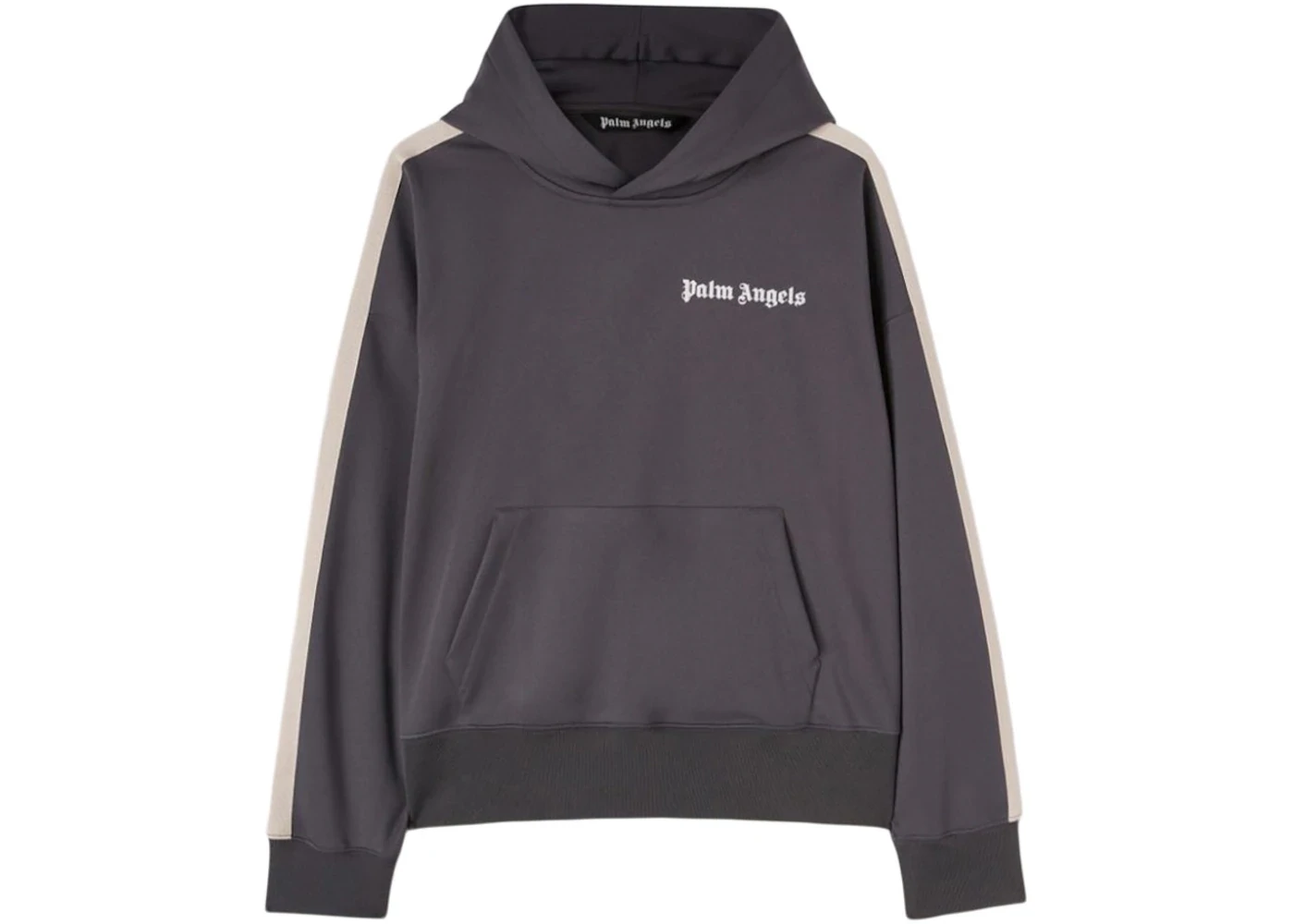 PALM ANGELS TRACK HOODIE DARK GREY