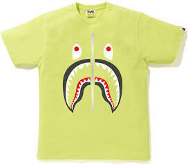 BAPE COLORS SHARK TEE LIME