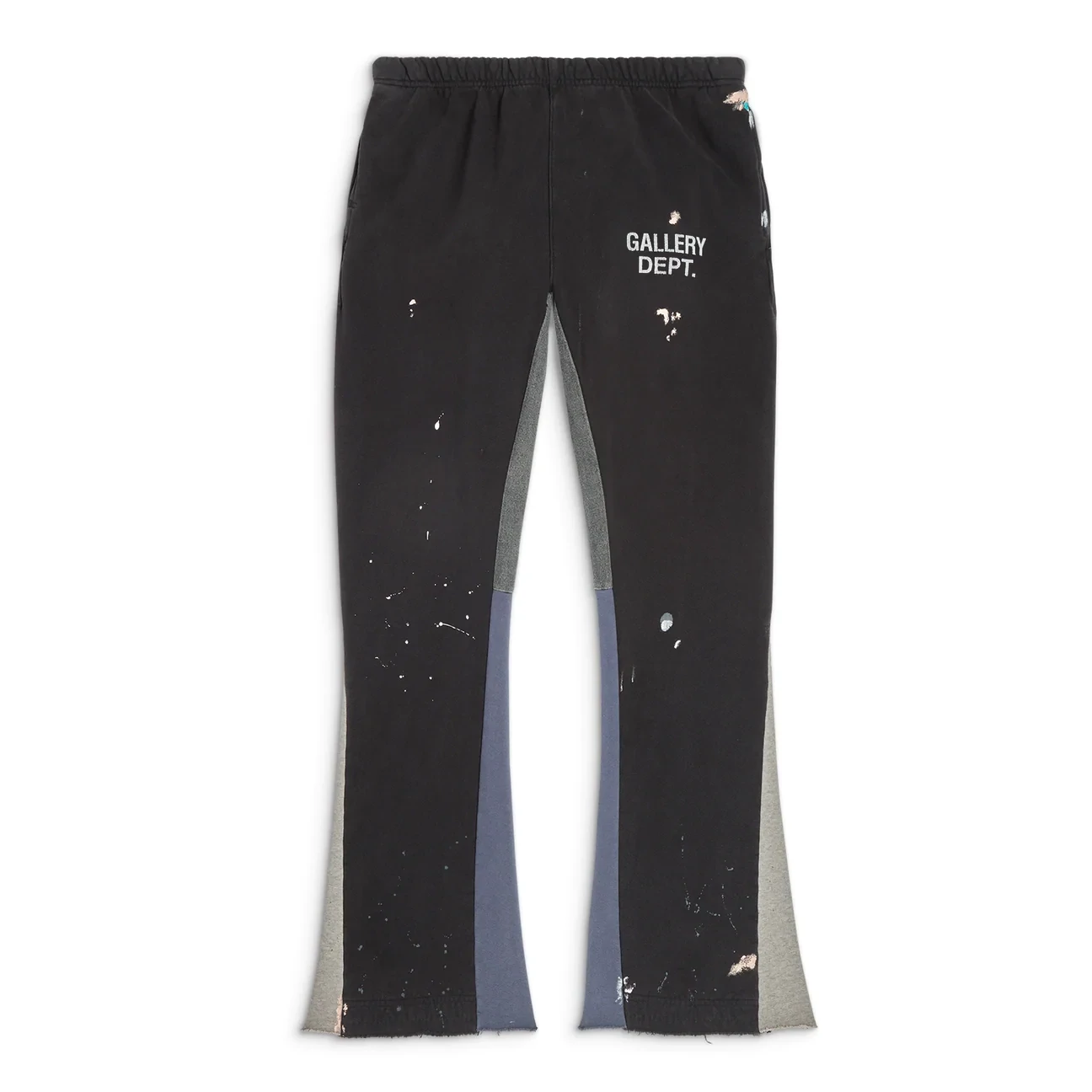 GALLERY DEPT. PAINTED FLARE SWEAT PANTS WASHED BLACK