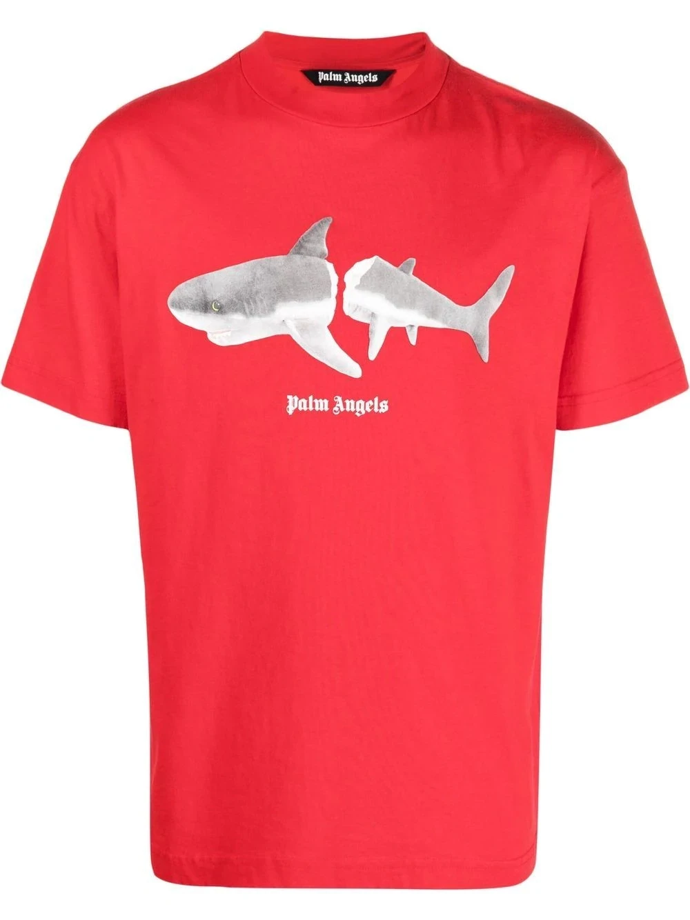 PALM ANGELS RED SHARK TEE