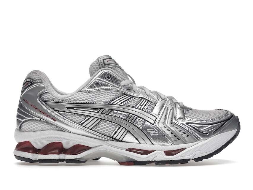 ASICS GEL KAYANO14 WHITE PURE SILVER BURGUNDY