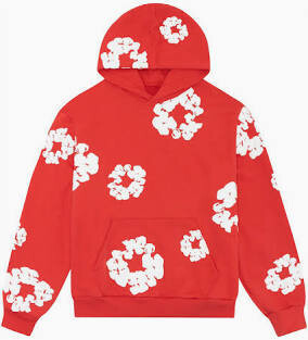 DENIM TEARS THE COTTON WREATH SWEATSHIRT RED