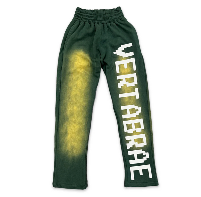 VERTABRAE C-2 SWEATPANT GREEN AND WHITE