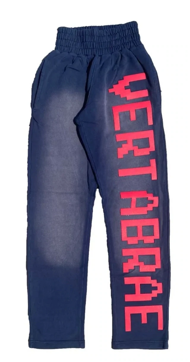 VERTABRAE C-2 PANTS WASHED NAVY AND RED